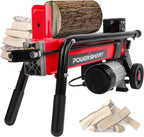 Electric Log Splitter 7-Ton, 15 Amp, Horizontal Full Beam Design With Steel Wedge