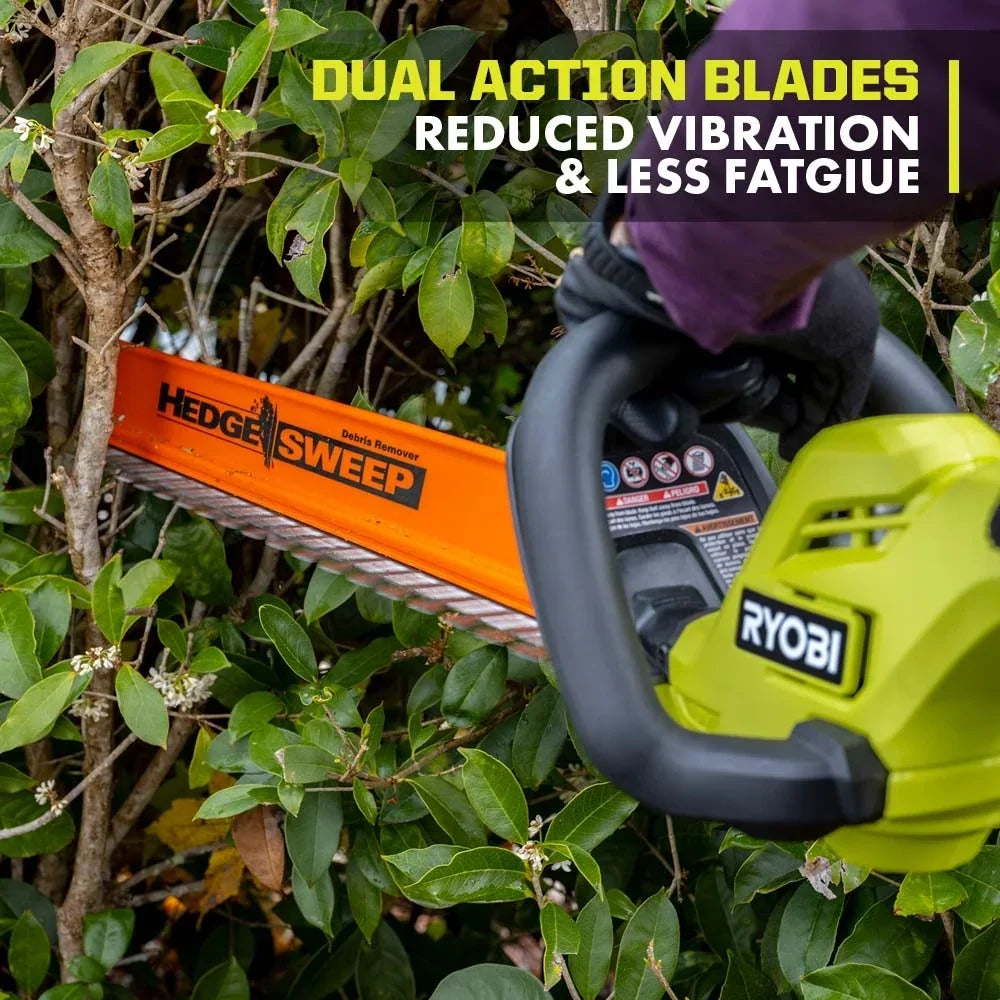 RYOBI 18V ONE+ 22" Hedge Trimmer - 2Ah Battery