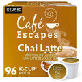 Cafe Escapes Chai Latte K-Cup Pods, 96 Count - Keurig Compatible