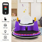 12V Toddler Battery Powered Bumper Car With Dual Joysticks And 360 Degree Spin