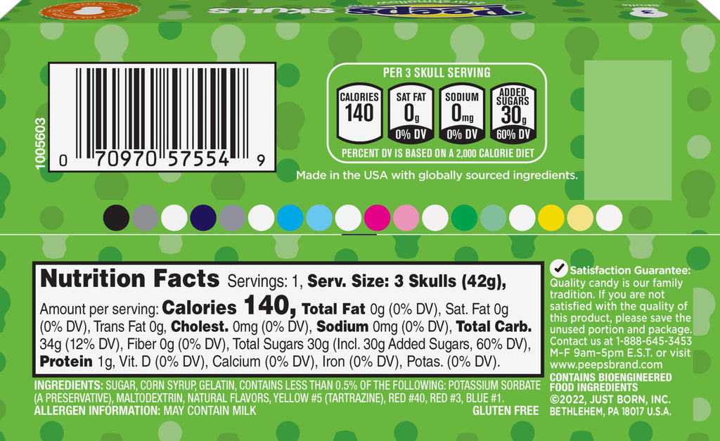 PEEPS® Marshmallow Skulls - 1.5oz (3ct)