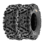 SunF All Terrain ATV UTV Tires 25x8-12 And 25x10-12 6 PR Set Of 4 - A033
