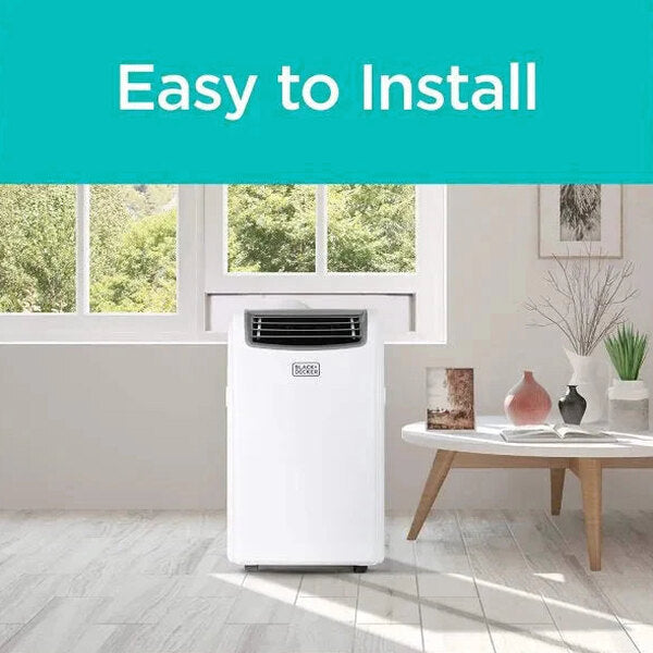 BLACK+DECKER 14,000 BTU Portable Air Conditioner With Heat And Remote Control - White