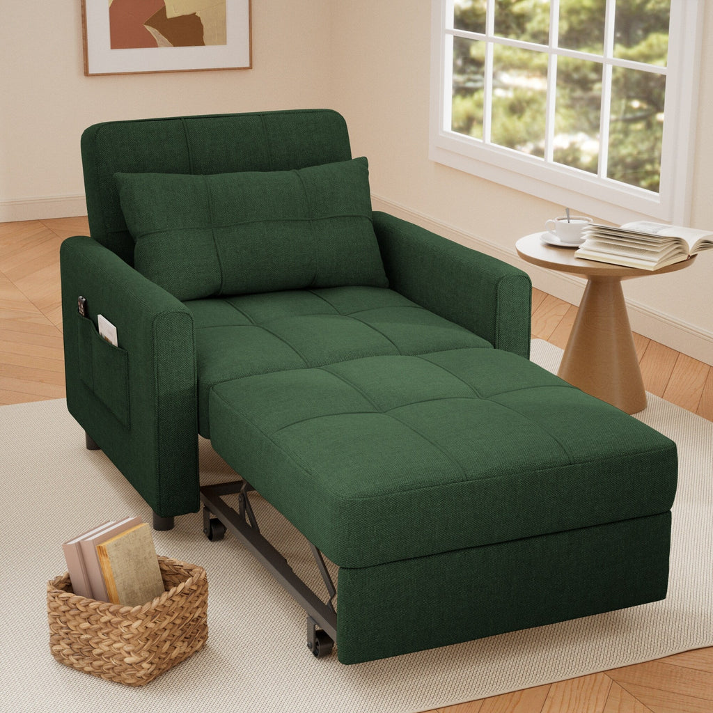 3-in-1 Adjustable Pull-Out Sleeper Sofa Bed With 330 Pounds Capacity