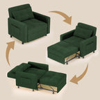 3-in-1 Adjustable Pull-Out Sleeper Sofa Bed With 330 Pounds Capacity