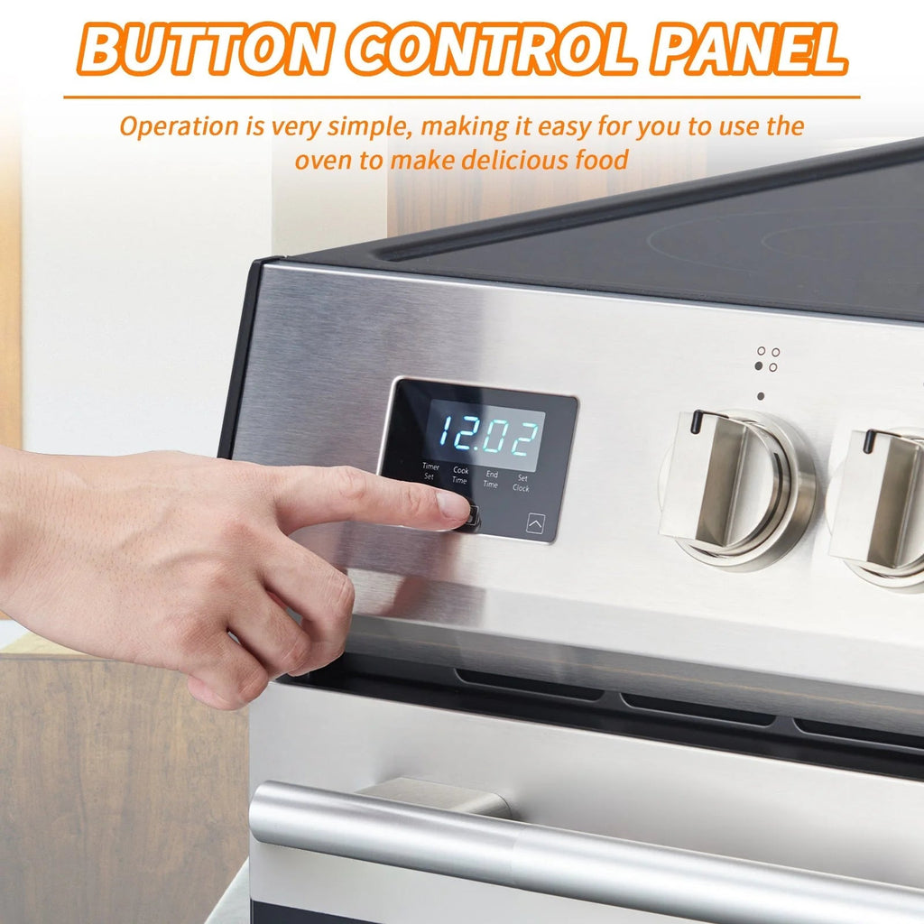 Front Control Electric Range - 5.0 cu. ft., 5 Elements, 240V, Stainless Steel