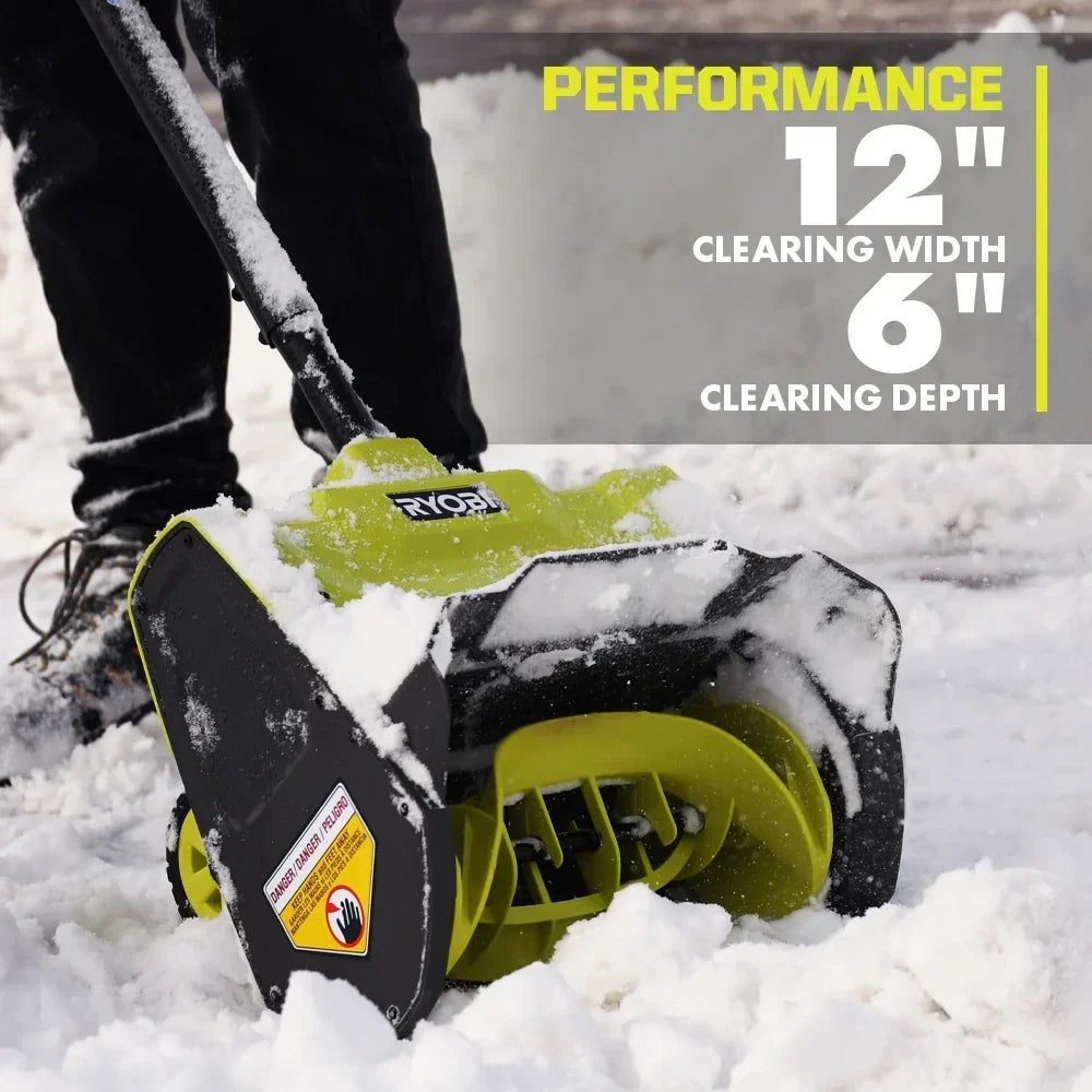 RYOBI 40V 12" Wheeled Snow Shovel Kit