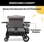 Jeep Wrangler Deluxe 4 Seater Stroller Wagon - Grey