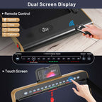 2 In 1 Folding Treadmill, 2.25 HP, 40 in x 16 in Running Area, Dual Display And App Control