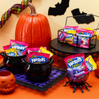 Nerds Halloween Assorted Candy, Halloween Trick-or-Treat Variety Bag, NERDS Gummy Clusters, Big Chewy, Originals Strawberry and Grape, 70 Count, 32.21 Ounces
