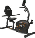 JEEKEE Recumbent Exercise Bike - 8-Level Magnetic Resistance, Black