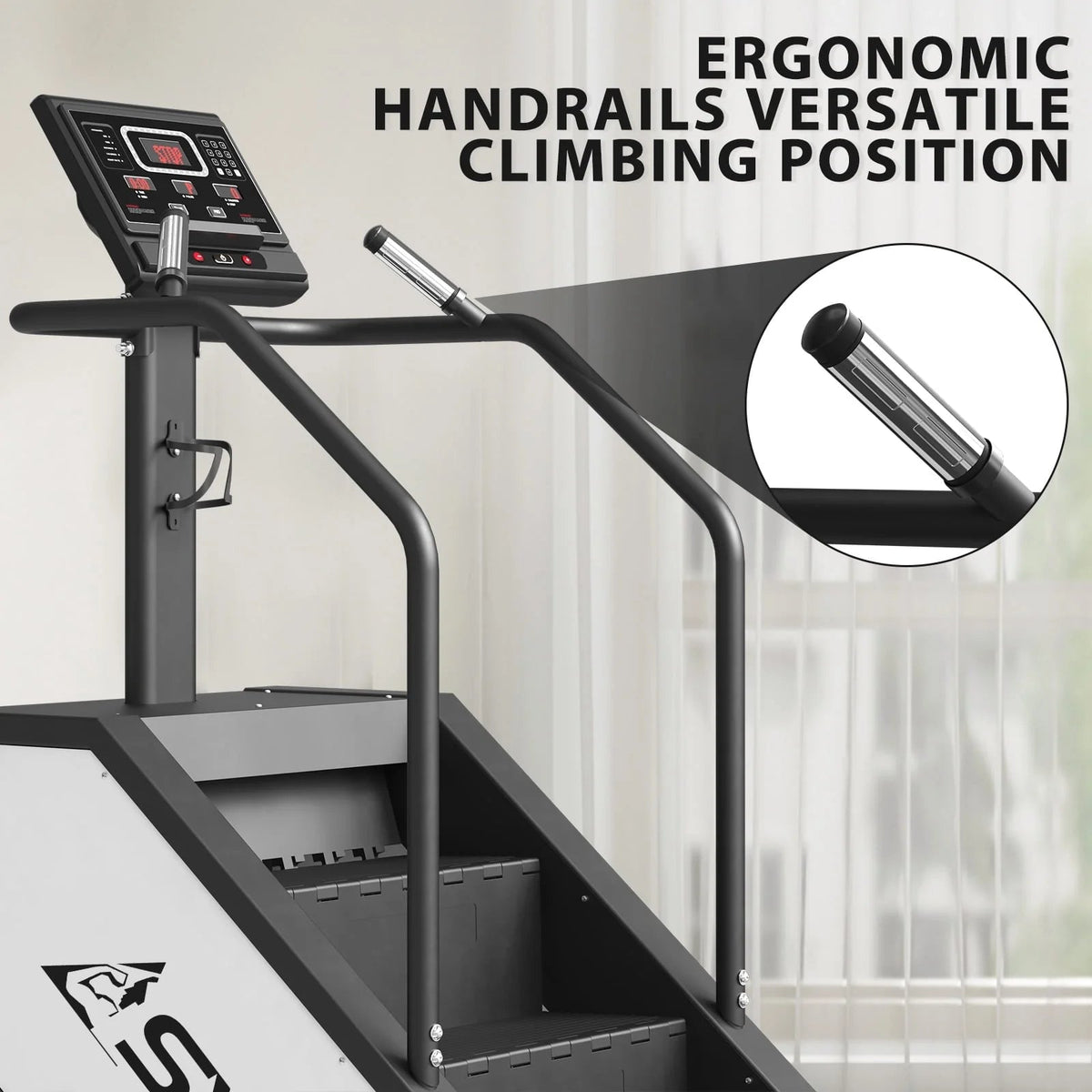 syedee Stair Stepper With LED Screen, 12 Workout Programs, 441LBS, 24-164 Steps/Minute, White