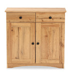 Baxton Studio 2-Door Buffet Kitchen Cabinet, Oak Brown Finished Wood - Lauren