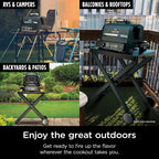 Ninja Woodfire 7-in-1 141-sq-in Outdoor Electric Grill, Smoker & Air Fryer - OG701