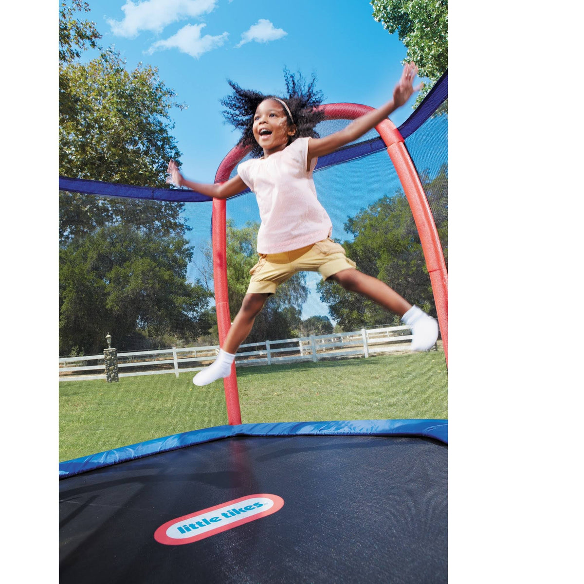 Little Tikes 7 ft Climb N Slide Trampoline With Enclosure