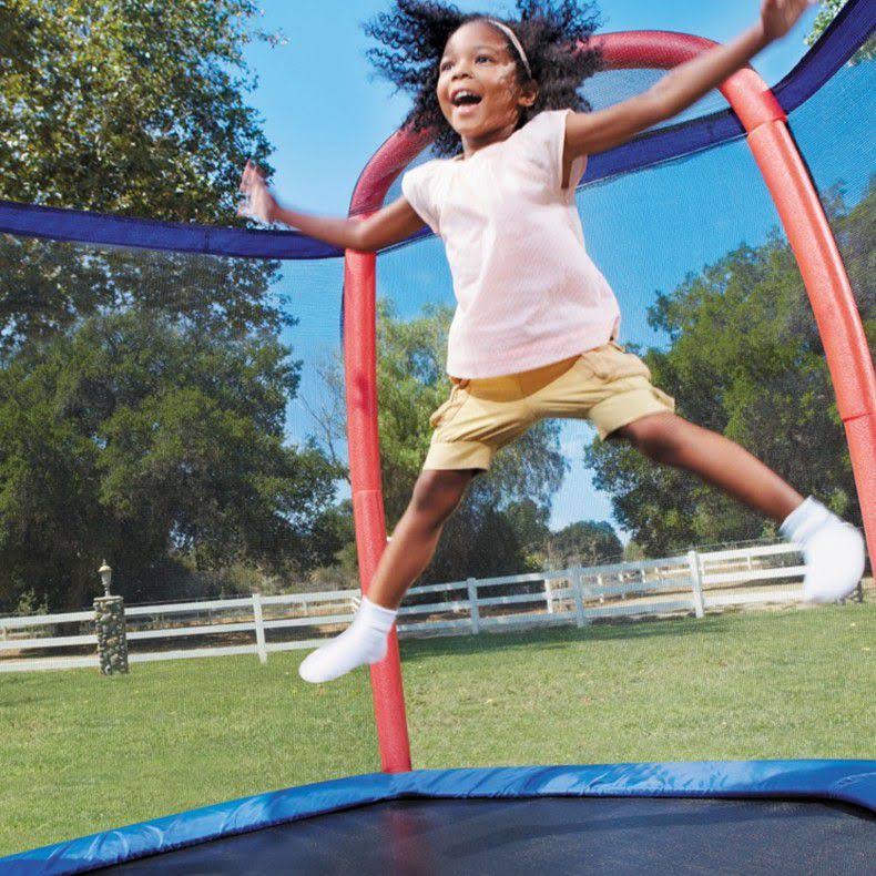 Little Tikes 7 ft Climb N Slide Trampoline With Enclosure