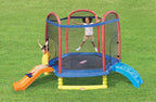 Little Tikes 7 ft Climb N Slide Trampoline With Enclosure