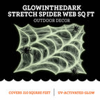 Glow-in-the-Dark Stretch Spider Web Decoration, White, 210 sq ft, Halloween by Way To Celebrate