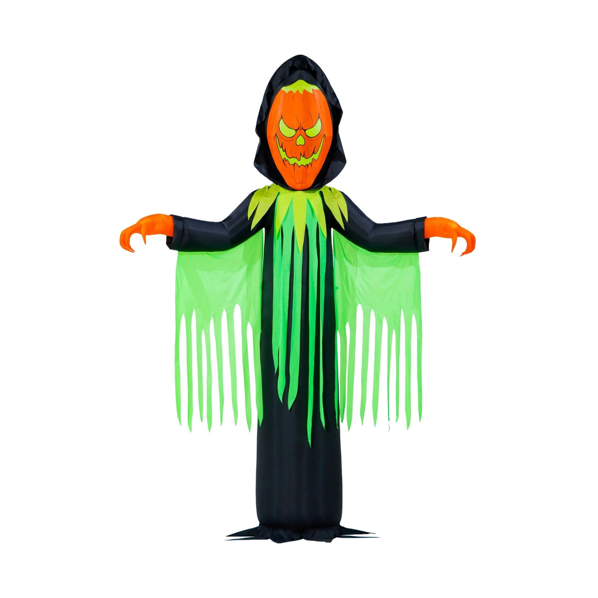 Inferno Pumpkin Reaper Airblown Yard Inflatable, Orange/Green/Black, 20', Halloween by Way To Celebrate