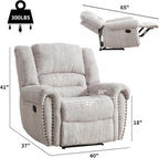 CANMOV Manual Recliner Chair, Nut Brown