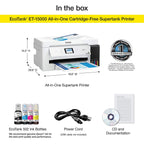 Epson EcoTank Wireless Color All-In-One Supertank Printer With Scanner, Copier, Fax And Ethernet - ET-15000