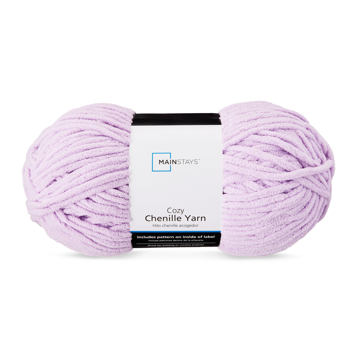 Mainstays Cozy Chenille Yarn, 220 yd, 100% Polyester, Bulky
