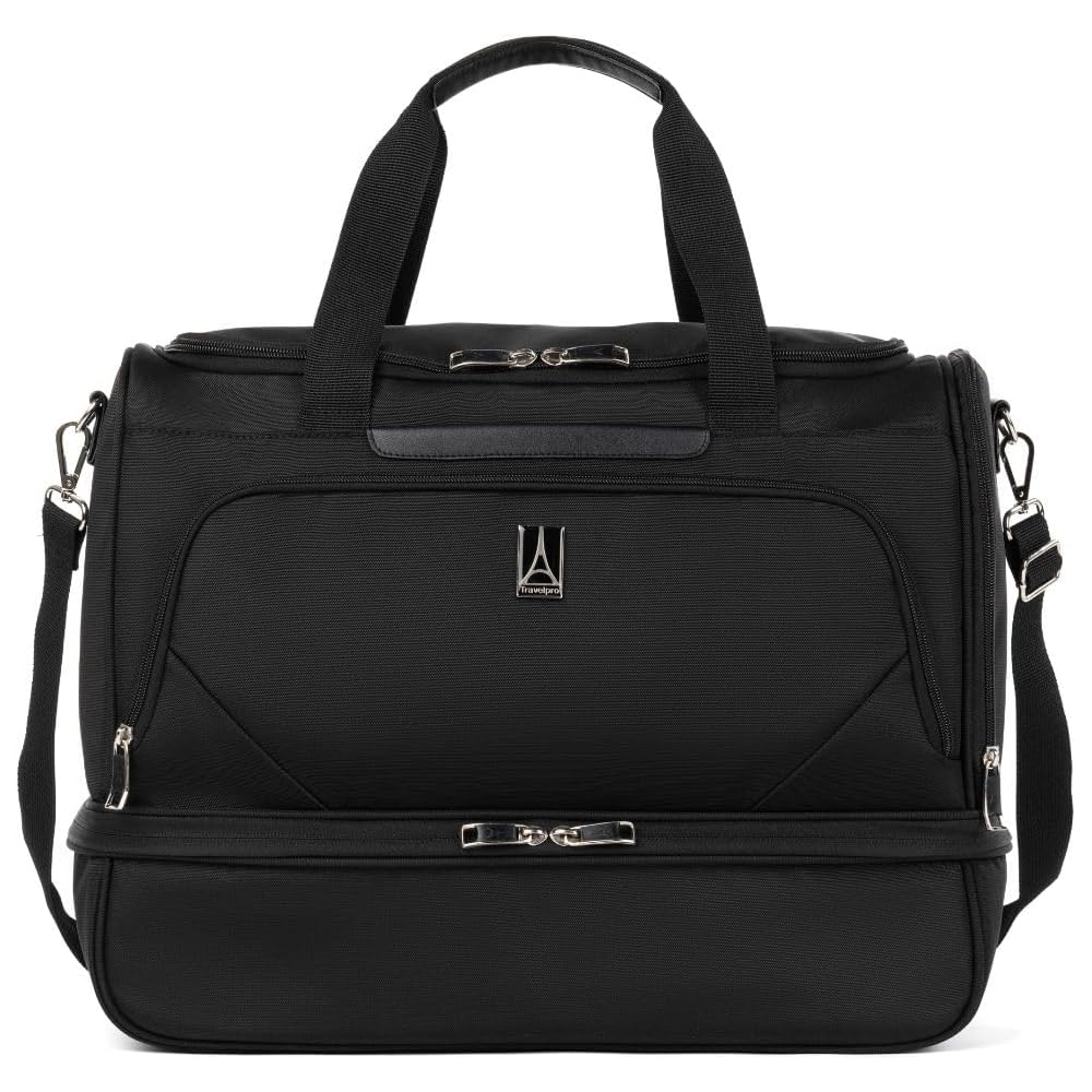 Travelpro Carry-On Weekender Duffel Bag With Drop-Bottom Compartment, Black, 19-Inch - Maxlite 5
