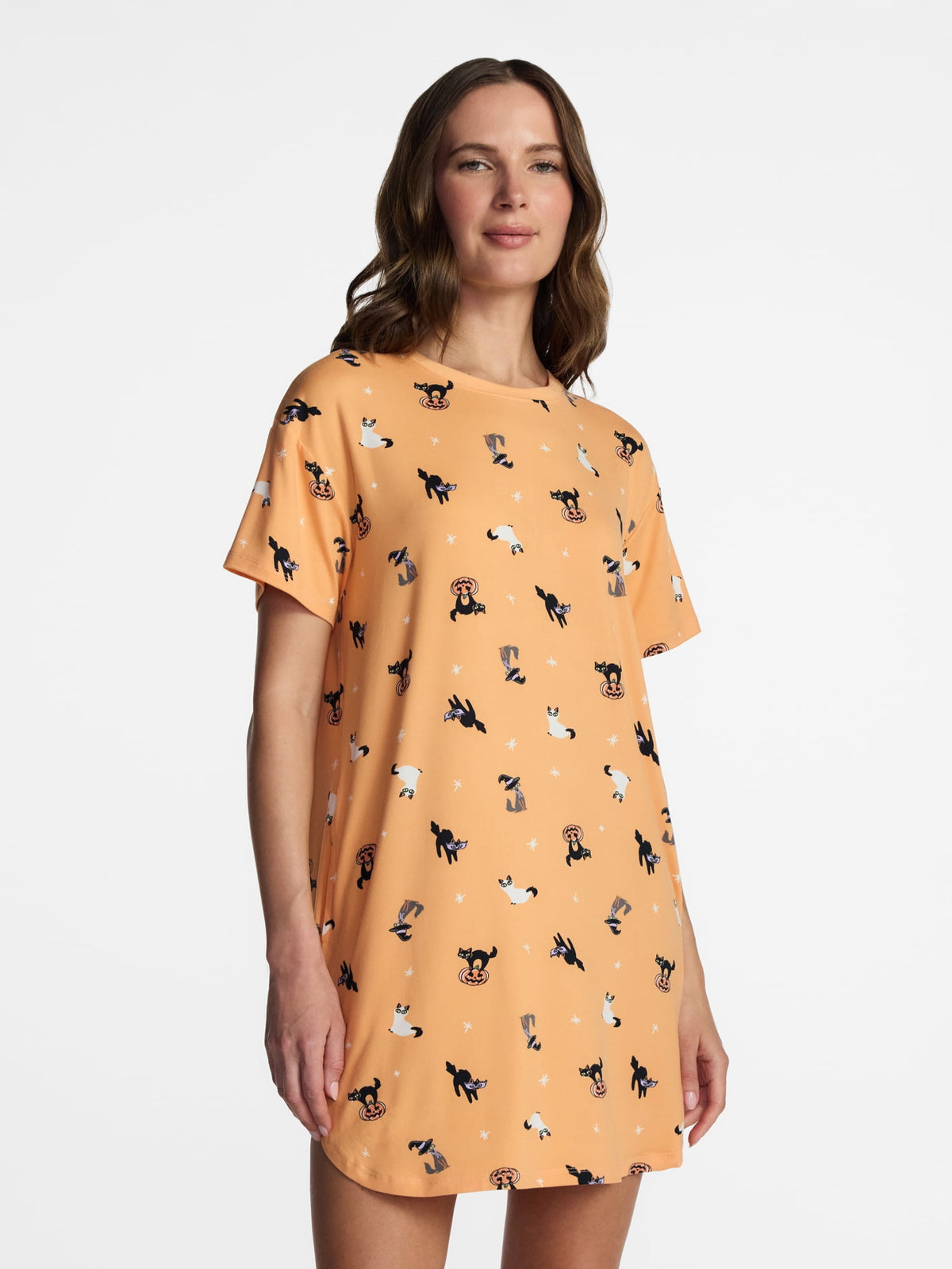 Halloween Women's Sleepshirt Top and Socks Set from Way to Celebrate, 2-Piece