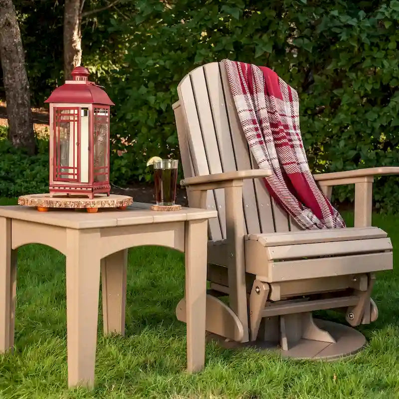 Poly Lumber Adirondack Swivel Glider Chair - 30W x 28D x 44H