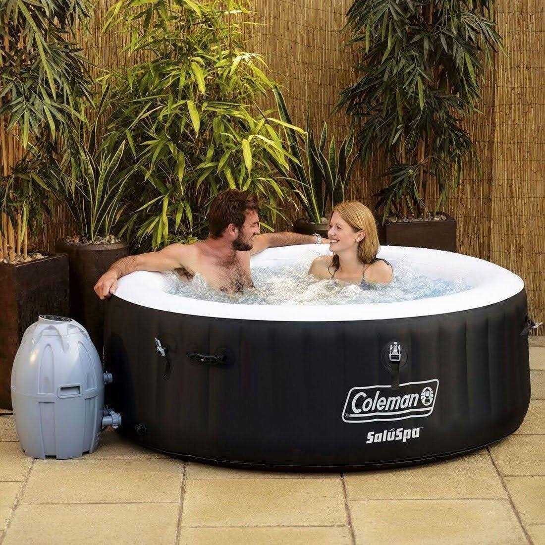 Coleman SaluSpa Miami 4 Person Inflatable Hot Tub Spa