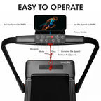 MaxKare 2-in-1 Folding Under Desk Treadmill, 2.5HP, 7.5MPH, 265 lbs Capacity