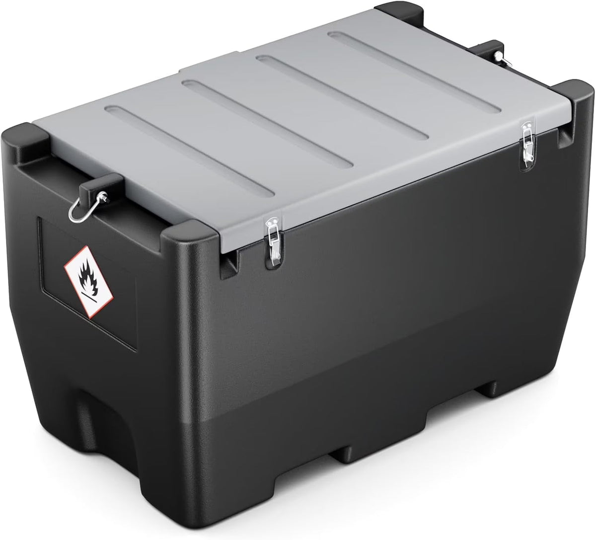 Fuel Transfer Tank, 50 Gallon, 12V DC 10.6 GPM Pump, Red