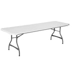 Lifetime Commercial Stacking Folding Tables, White, 4-Pack, 8 ft x 30 in - 80344