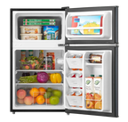 Arctic King Two-Door Mini Fridge With Freezer, 3.2 Cu. Ft., Stainless Steel