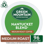 Green Mountain Coffee Roasters Nantucket Blend K-Cup Pods Medium Roast, 96 Count