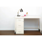 Space Solutions 3 Drawer Letter Width Vertical File Cabinet With Pencil Drawer, White
