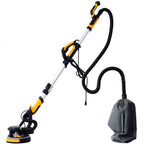 Electric Drywall Sander With Vacuum Dust Collection, 780W, 6.5A, 900-1800RPM, Yellow + Black