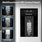 Side-By-Side Built-In Refrigerator With Freezer And Ice Maker, 36 in, 20.01 Cu. Ft., Stainless Steel - F4506