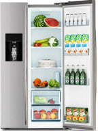 Side-By-Side Built-In Refrigerator With Freezer And Ice Maker, 36 in, 20.01 Cu. Ft., Stainless Steel - F4506
