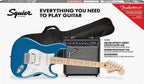 Squier by Fender Affinity Series Stratocaster HSS Electric Guitar Pack, Maple Fingerboard, Lake Placid Blue