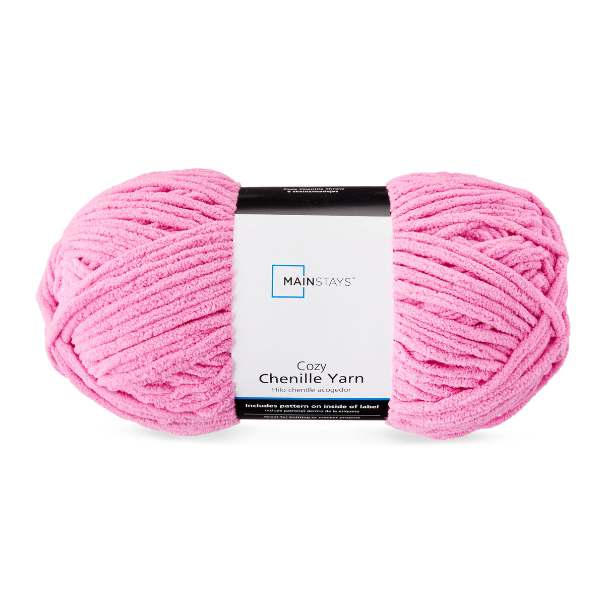 Mainstays Cozy Chenille Yarn, 220 yd, 100% Polyester, Bulky
