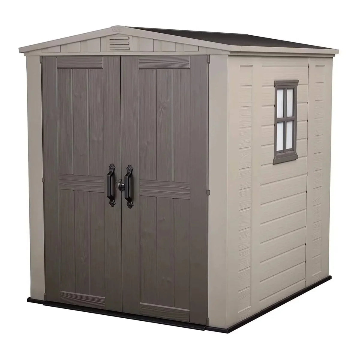 Keter Resin Outdoor Storage Shed, 8 x 11 Foot, 550 Cu. Ft., Taupe