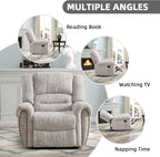 CANMOV Manual Recliner Chair, Nut Brown