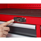 Milwaukee High Capacity 56 in 18-Drawer Steel Tool Chest And Cabinet Combo - Red And Black
