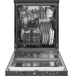 GE Portable Dishwasher, 24-Inch, Stainless Steel, Sanitize Cycle