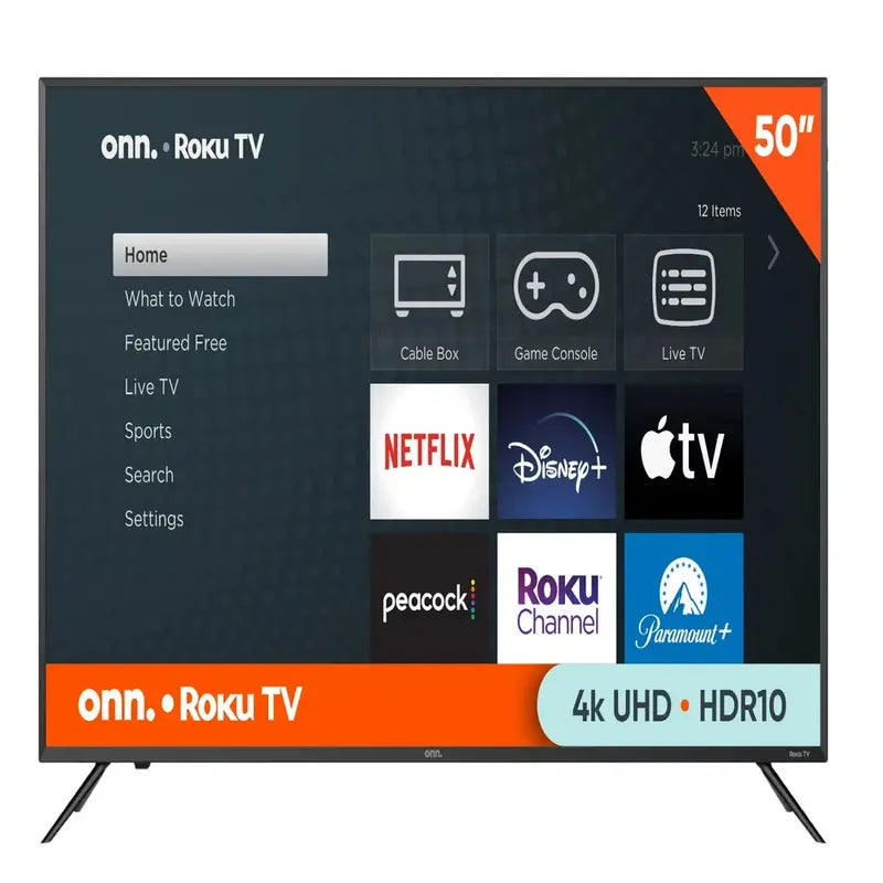 onn. 50 inch Class 4K UHD LED Roku Smart TV - 2160p