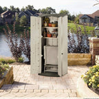 Rubbermaid Vertical Resin Weather Resistant Outdoor Storage Shed