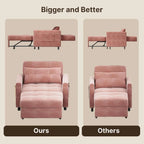 3-in-1 Convertible Pullout Sleeper Chair Bed - 75in x 26in x 17in