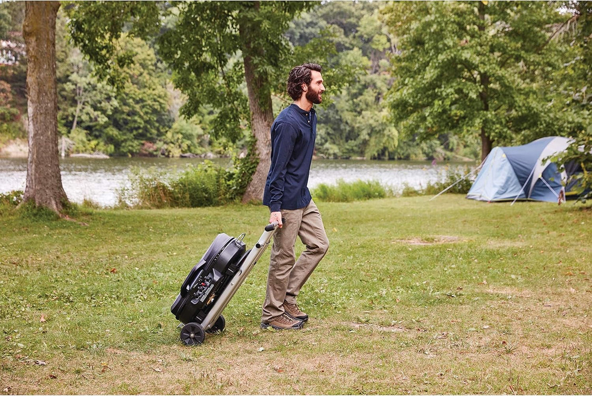 RoadTrip 285 Portable Stand-Up Propane Grill - 3 Adjustable Burners