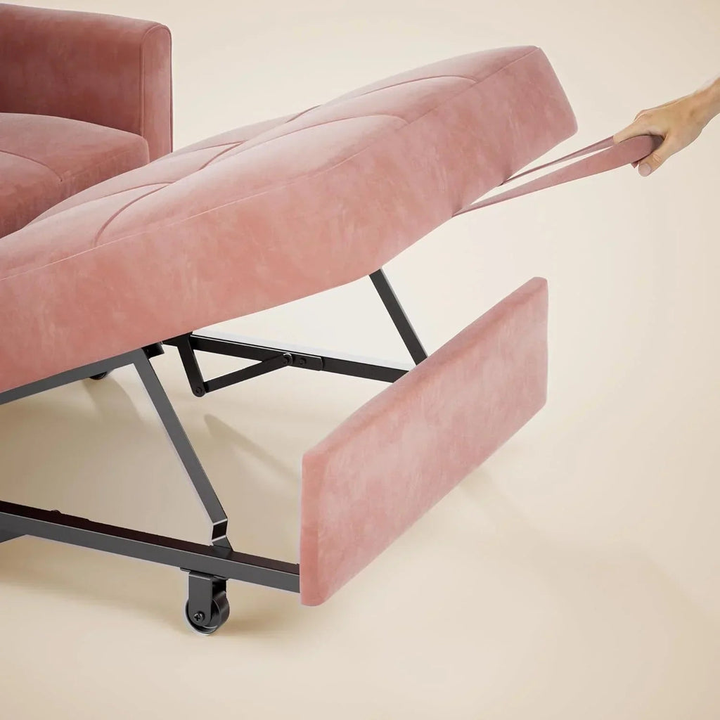 3-in-1 Convertible Pullout Sleeper Chair Bed - 75in x 26in x 17in